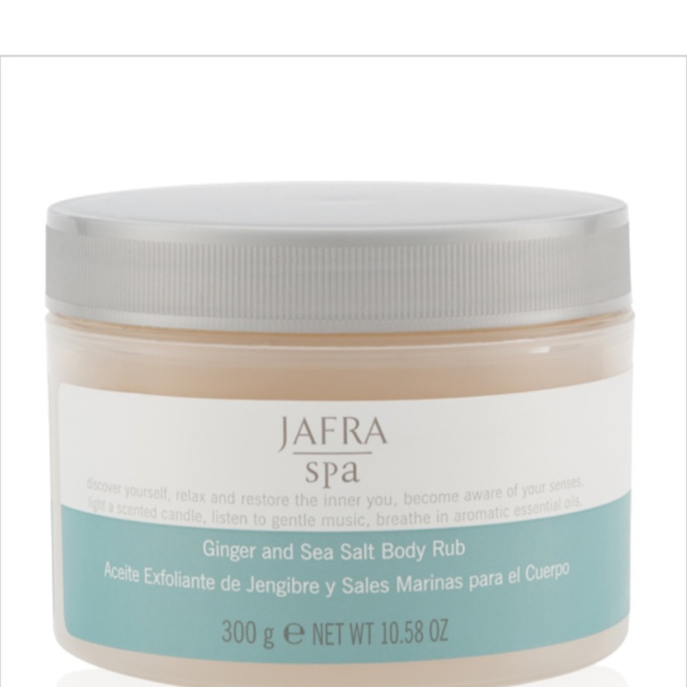 Ginger and sea salt body rub